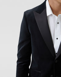 Blake Velvet Blazer With Peak Lapel