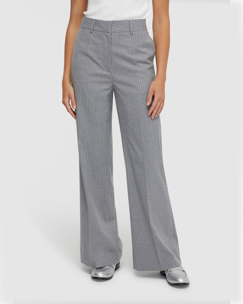 LYDIA PINSTRIPE SUIT TROUSERS WOMENS PANTS