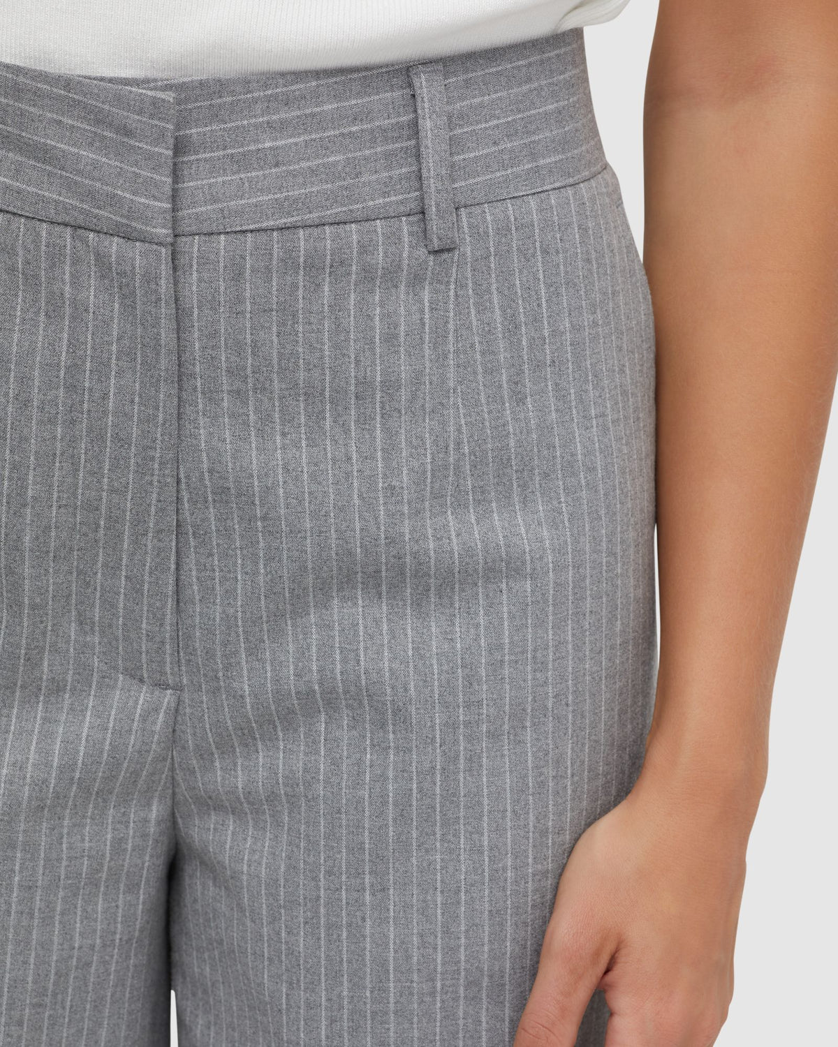 LYDIA PINSTRIPE SUIT TROUSERS WOMENS PANTS