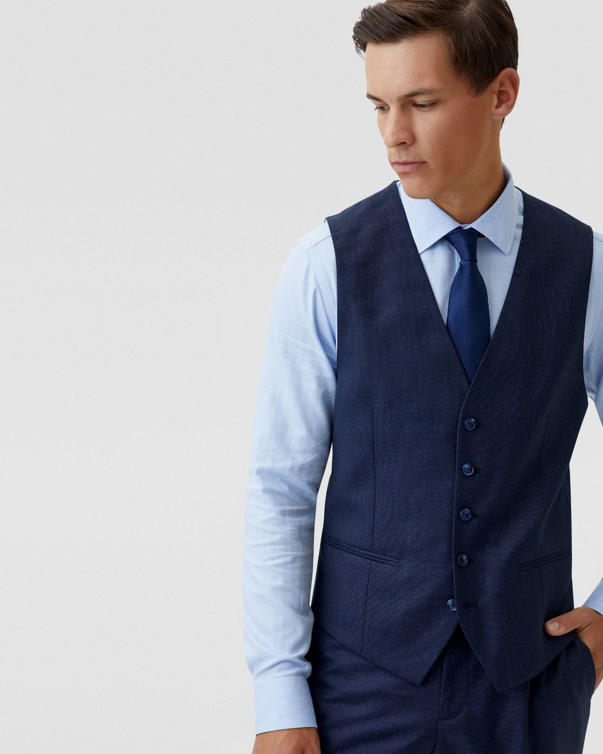 BUTTERWORTH WOOL SUIT WAISTCOAT MENS SUITS