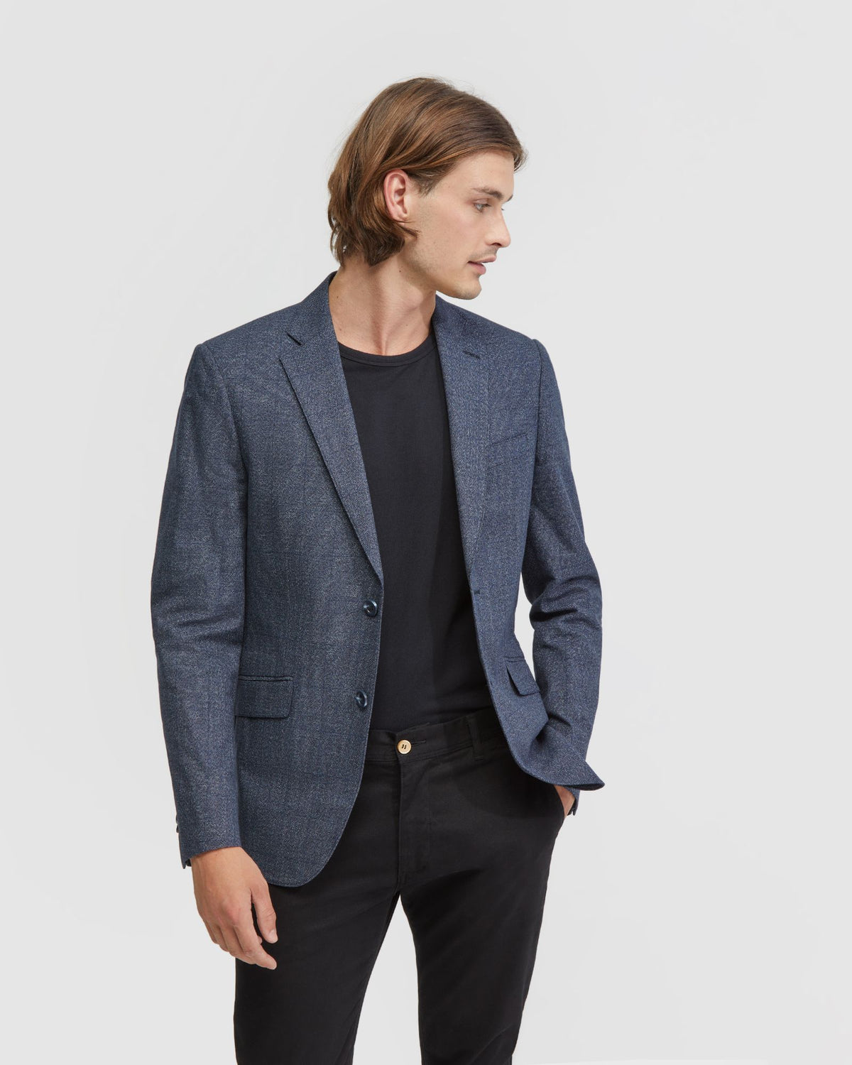MILTON HALF LINED CHECKED BLAZER MENS JACKETS AND COATS