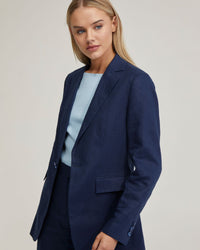 LOLA LINEN JACKET WOMENS SUITS JKTS COATS