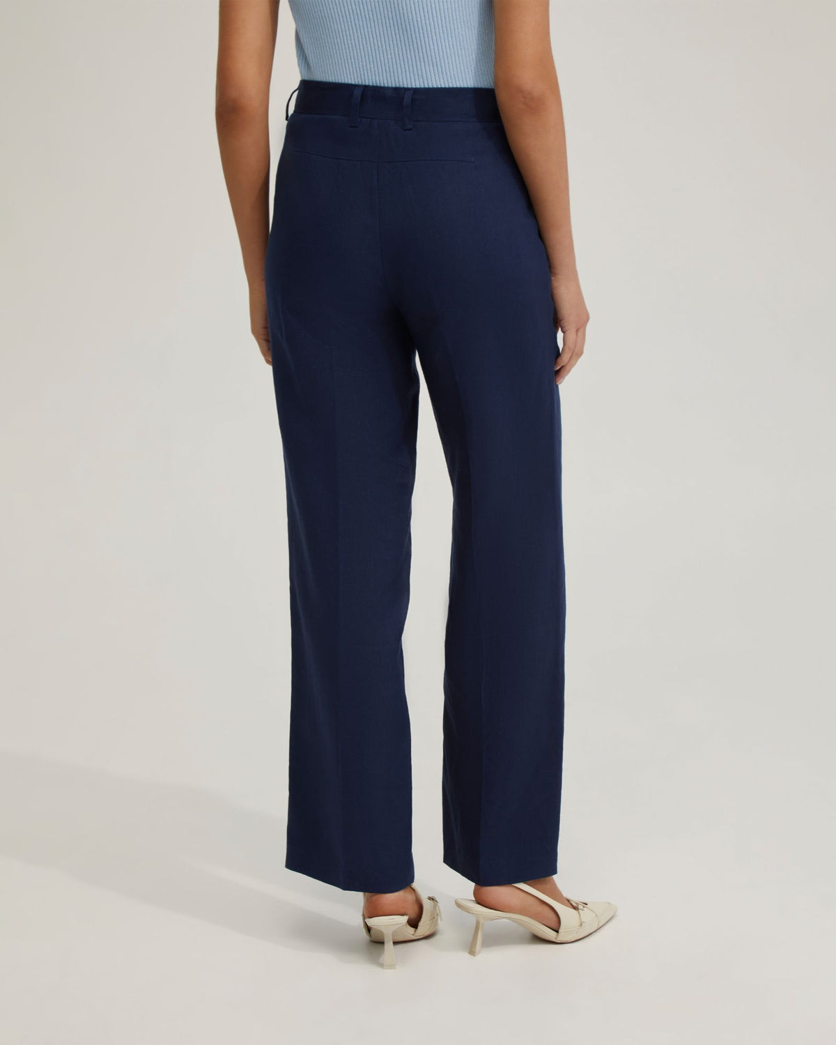 GIGI AJUSTABLE WAIST LINEN PANTS WOMENS PANTS