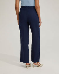 GIGI AJUSTABLE WAIST LINEN PANTS WOMENS PANTS