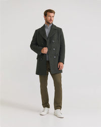 Mason Herringbone Wool Coat MENS JACKETS AND COATS