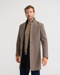 Austin Wool Check Coat MENS JACKETS AND COATS