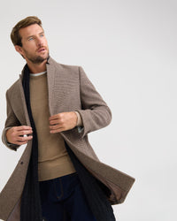Austin Wool Check Coat MENS JACKETS AND COATS