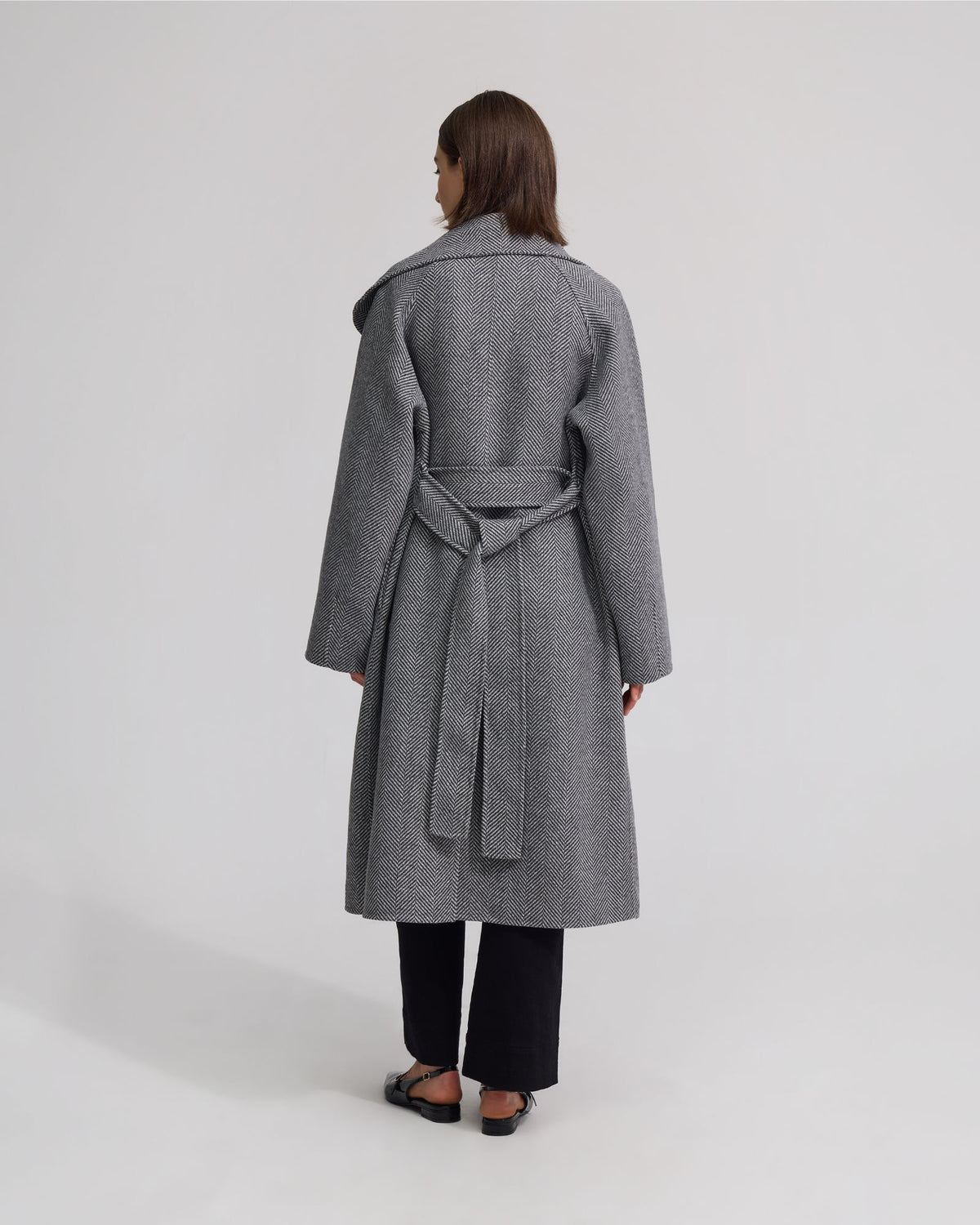 Edi Herringbone Coat WOMENS SUITS JKTS COATS