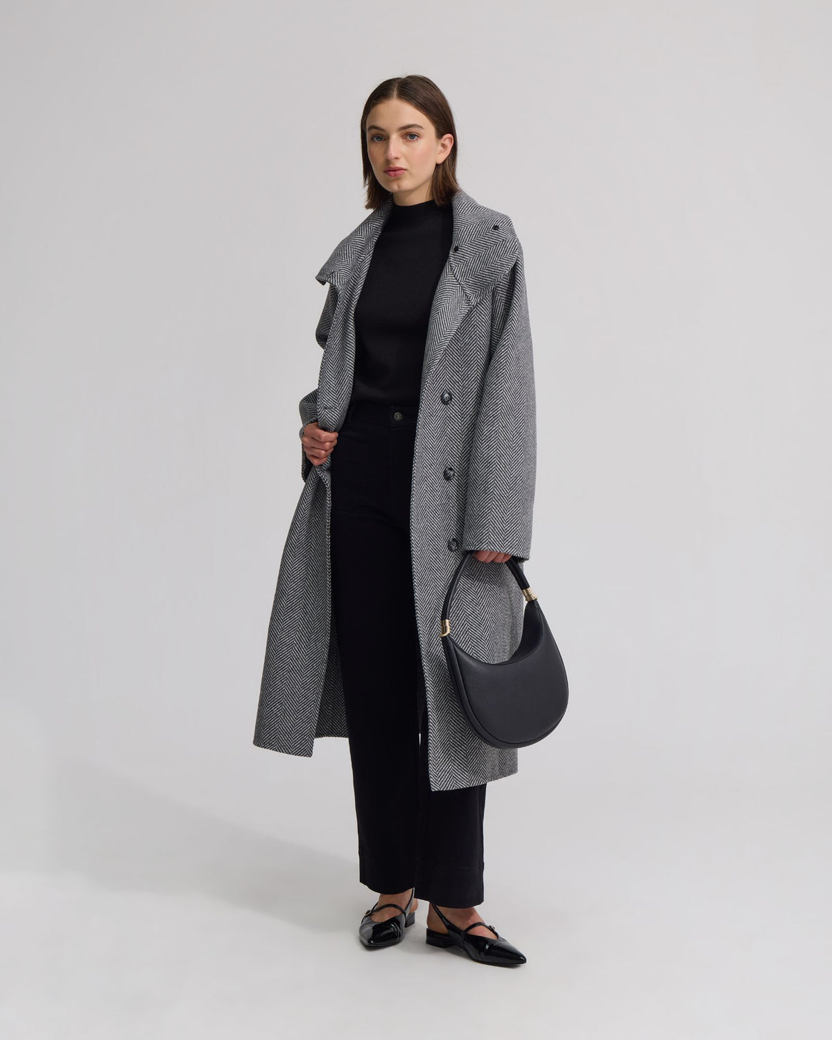 Edi Herringbone Coat WOMENS SUITS JKTS COATS