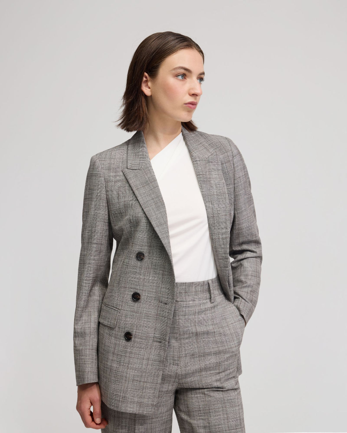 Billie Eco Checked Suit Jacket WOMENS SUITS JKTS COATS
