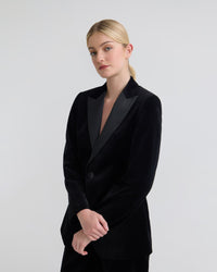 Trixie Stretch Velvet Blazer WOMENS SUITS JKTS COATS