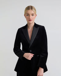 Trixie Stretch Velvet Blazer WOMENS SUITS JKTS COATS
