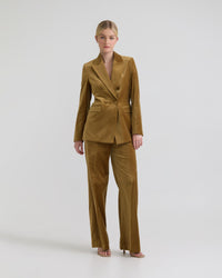 Jenna Double Breasted Stretch Velvet Blazer - Available ~ 1-2 weeks WOMENS SUITS JKTS COATS