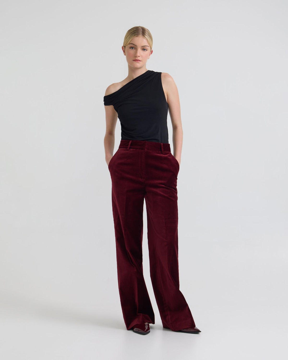 Lydia Stretch Velvet Pants WOMENS PANTS