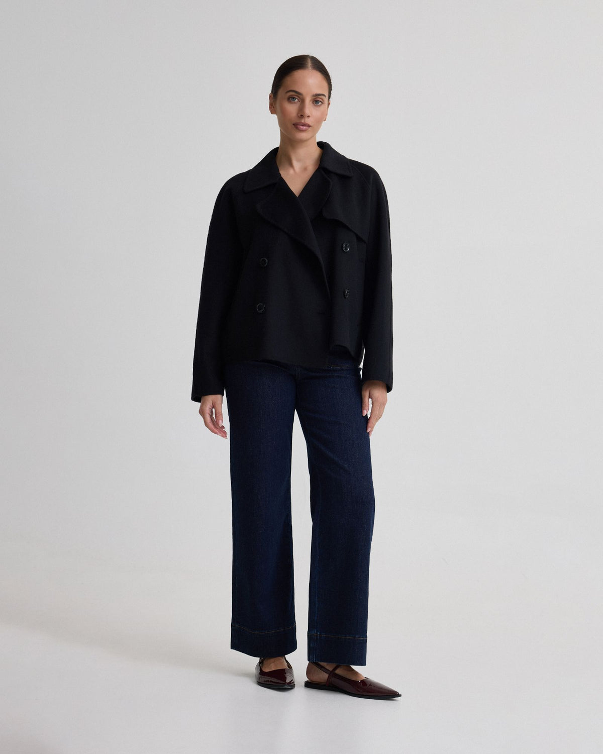 Daisy Wool Crop Trench Jacket WOMENS SUITS JKTS COATS