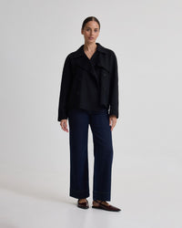 Daisy Wool Crop Trench Jacket WOMENS SUITS JKTS COATS