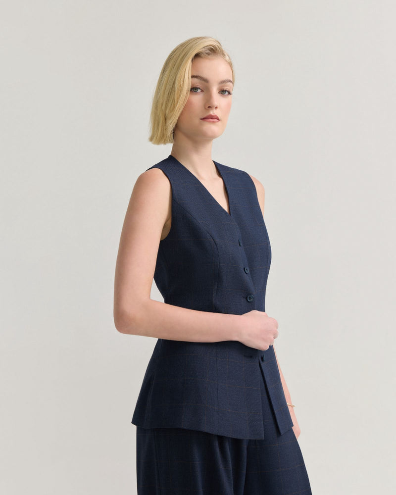 Alice Checked Waistcoat WOMENS SUITS JKTS COATS
