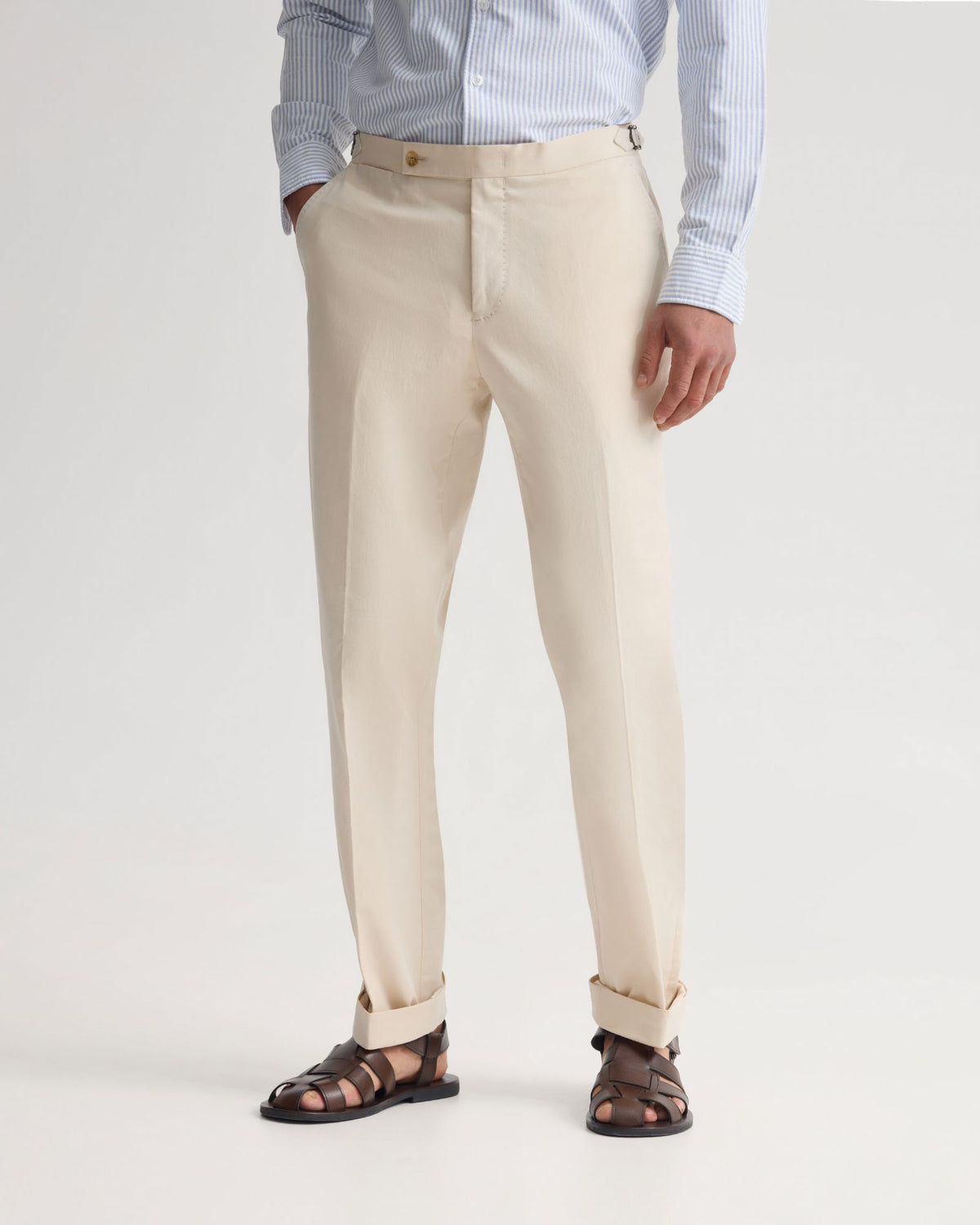 Bryon Pants With Side Tab And Cuff MENS TROUSERS