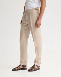 Bryon Herringbone Pant Side Tab/Cuf MENS TROUSERS