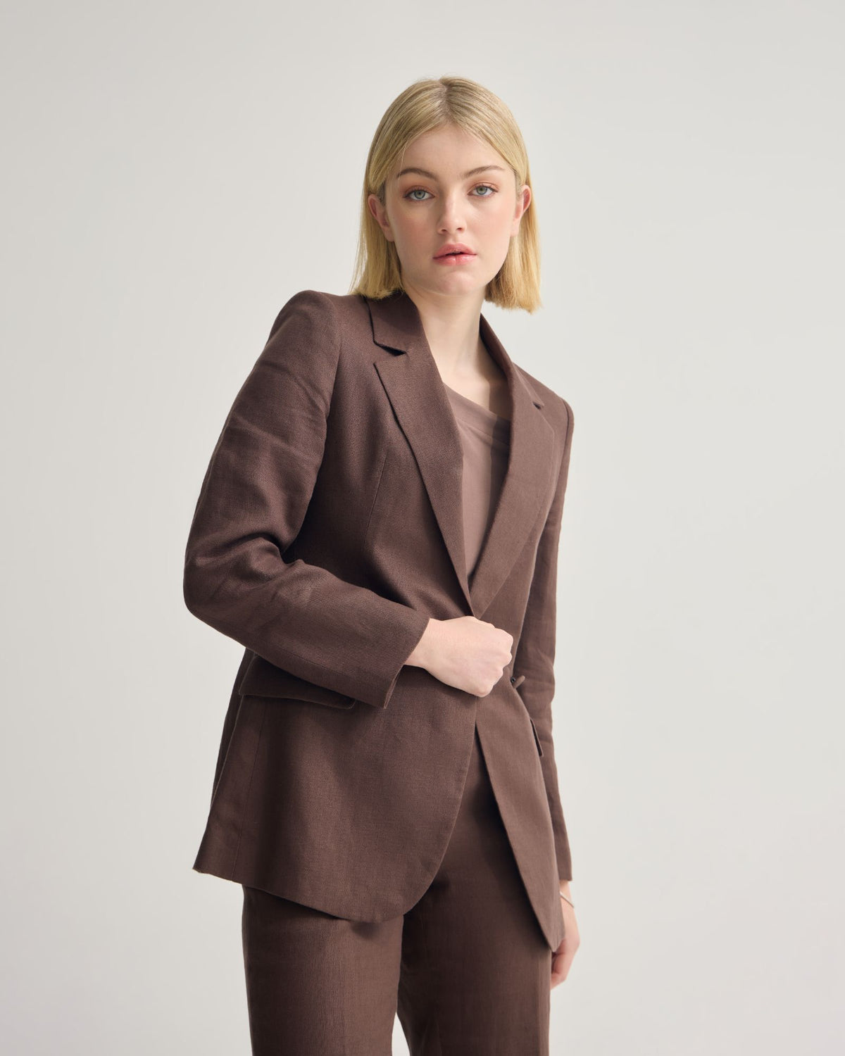 Raffi Linen Blazer WOMENS SUITS JKTS COATS