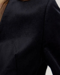 Raffi Velvet Collarless Blazer WOMENS SUITS JKTS COATS