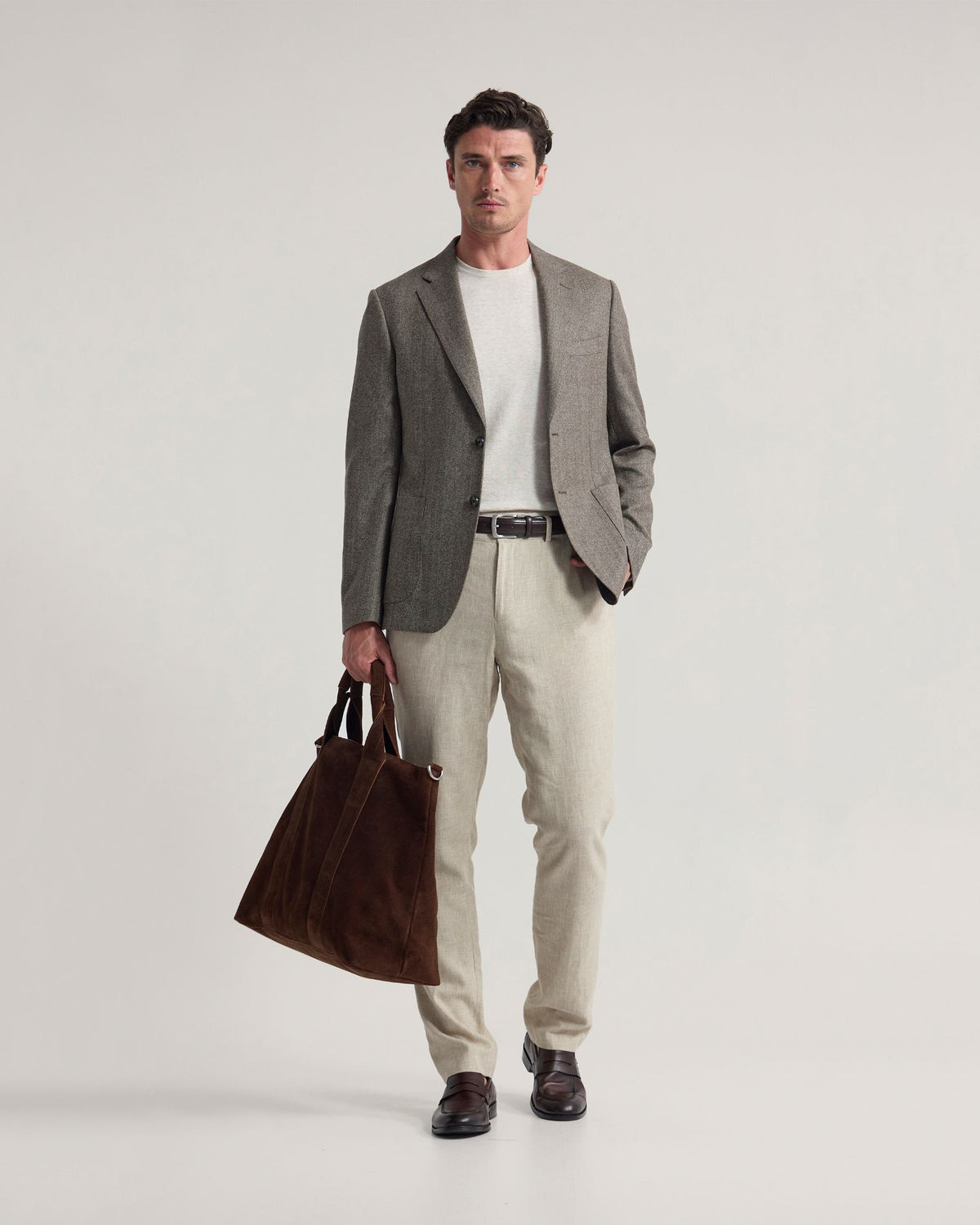 Wordsworth Wool Herringbone Blazer MENS JACKETS AND COATS