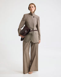Belle Houndstooth Wool Pant