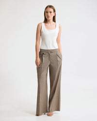 Belle Houndstooth Wool Pant