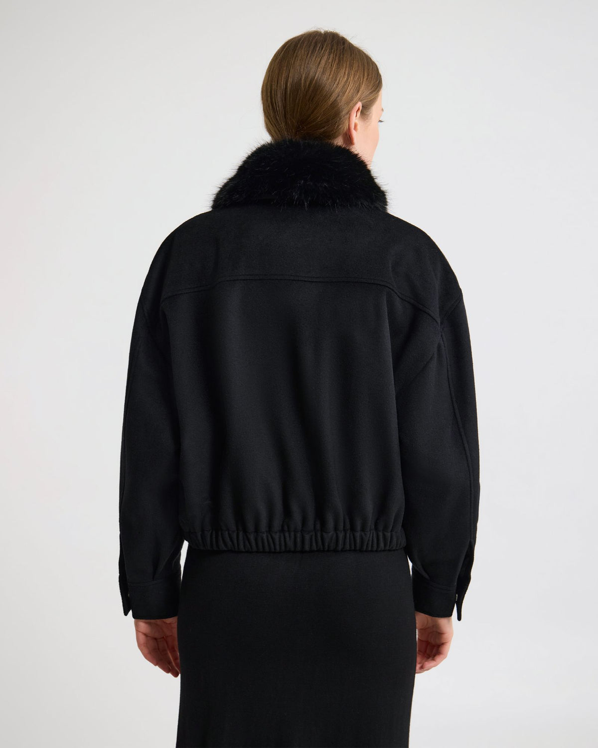 Freja Detatch Faux Fur Trim Jacket WOMENS KNITWEAR