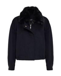 Freja Detatch Faux Fur Trim Jacket WOMENS KNITWEAR