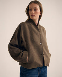 Asher Wool Blend Cocoon Jacket