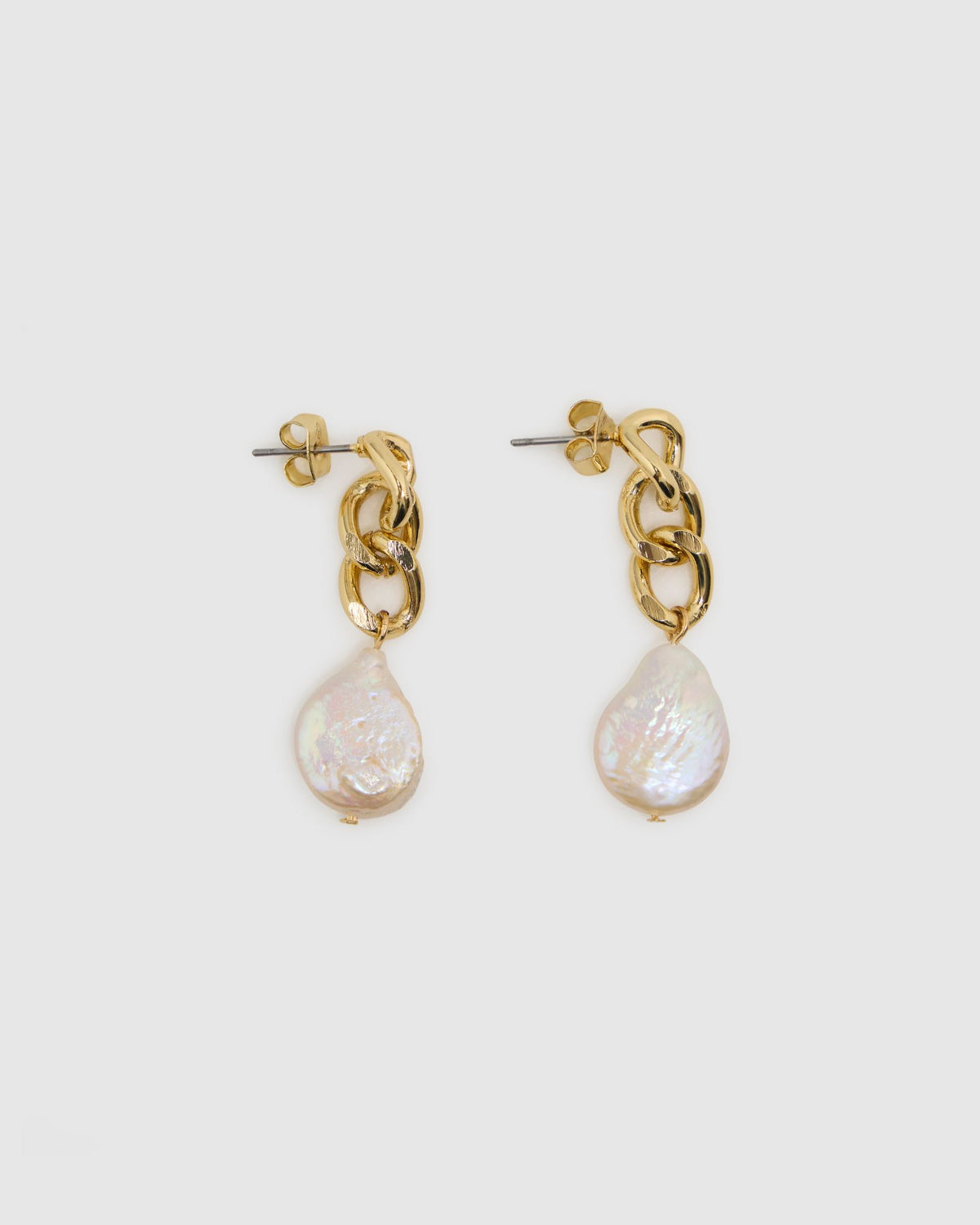 Ash Chain/Pearl Earrings WOMENS ACCESSORIES