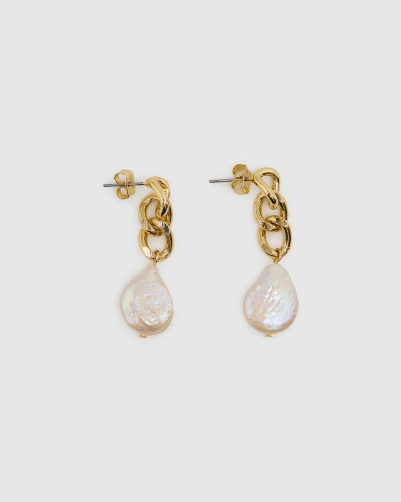 Ash Chain/Pearl Earrings WOMENS ACCESSORIES