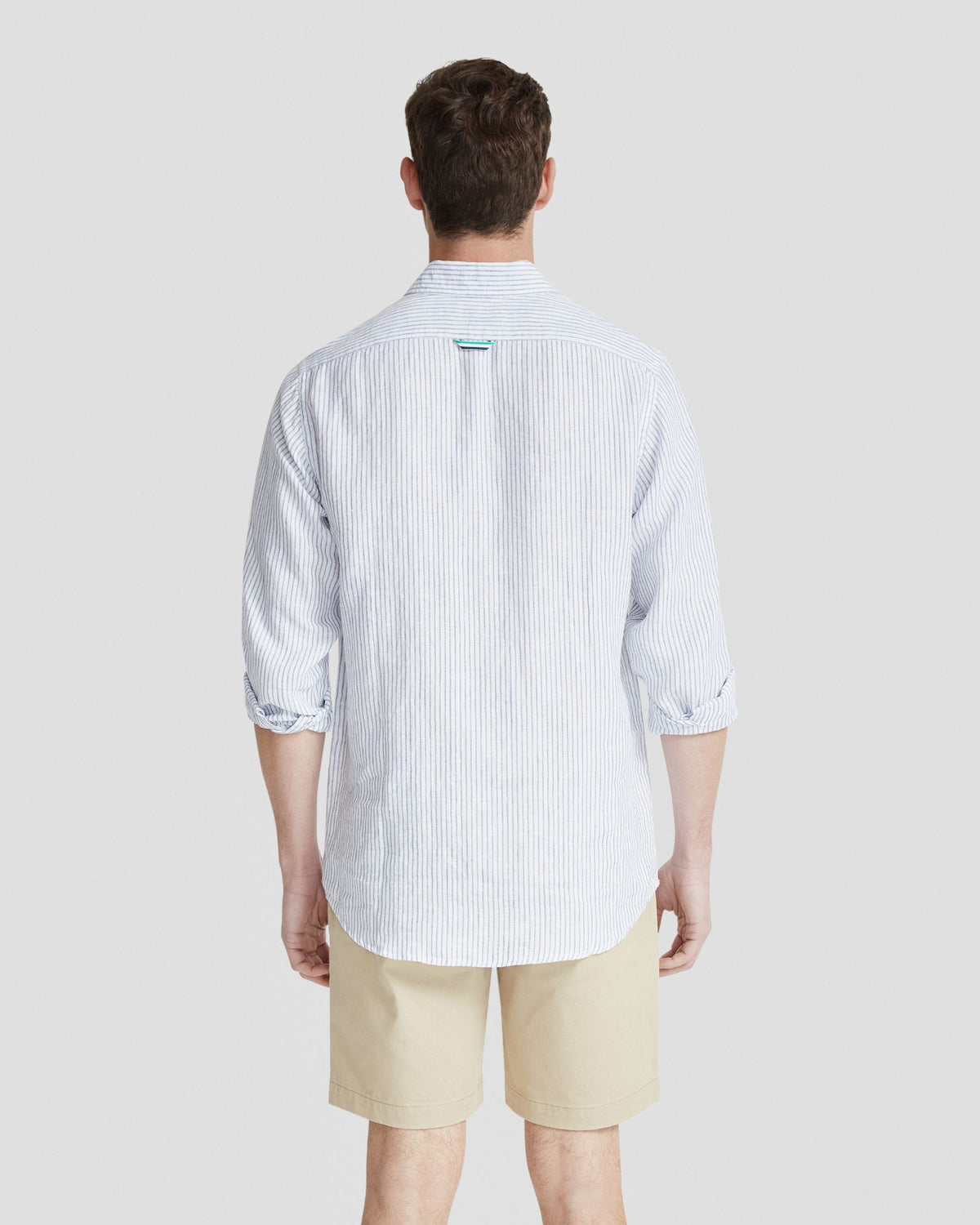 HOLLOWAY PURE LINEN STRIPE SHIRT MENS SHIRTS