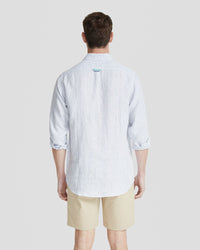 HOLLOWAY PURE LINEN STRIPE SHIRT MENS SHIRTS