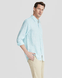 HOLLOWAY PURE LINEN STRIPE SHIRT MENS SHIRTS