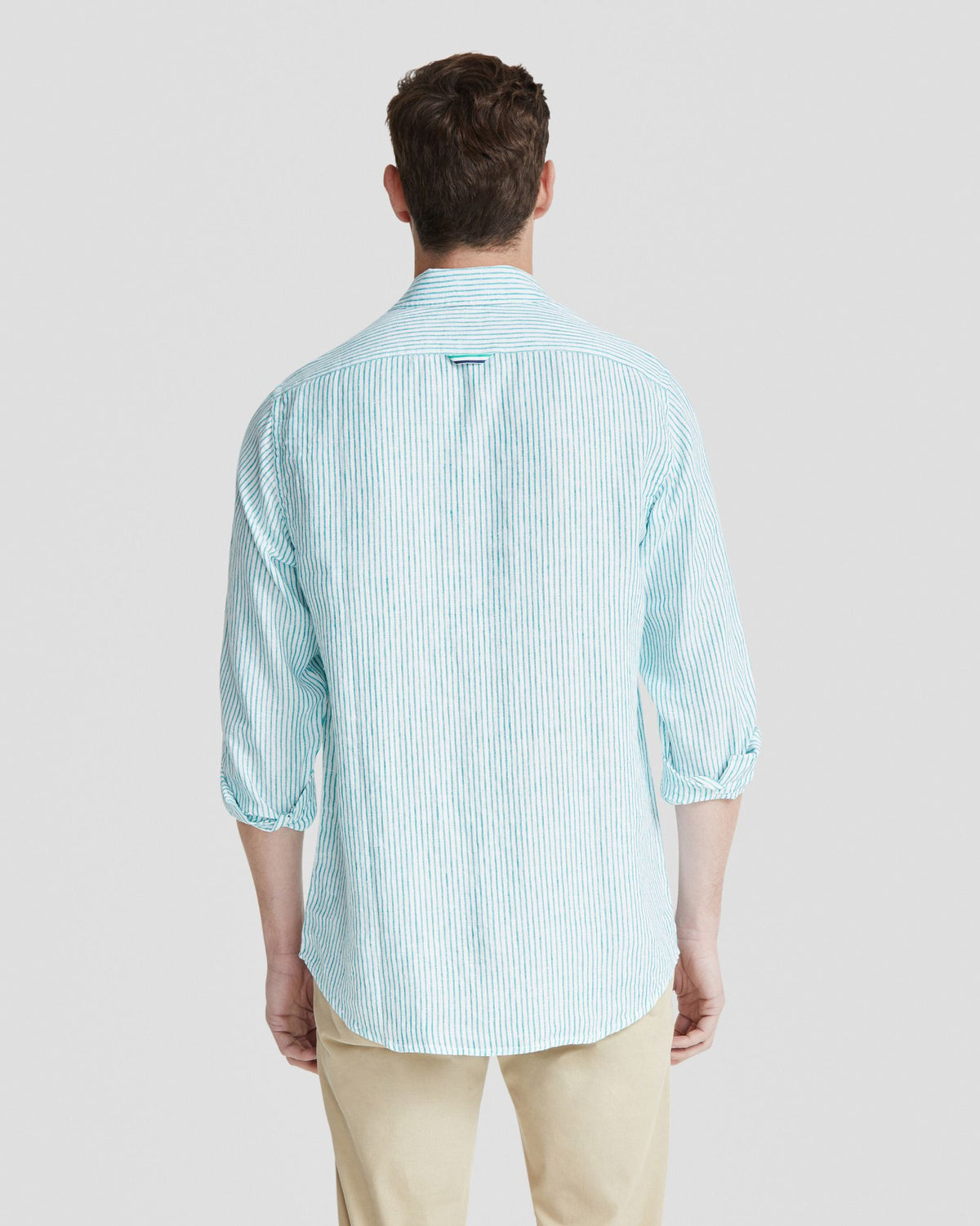 HOLLOWAY PURE LINEN STRIPE SHIRT MENS SHIRTS