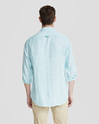 HOLLOWAY PURE LINEN STRIPE SHIRT MENS SHIRTS