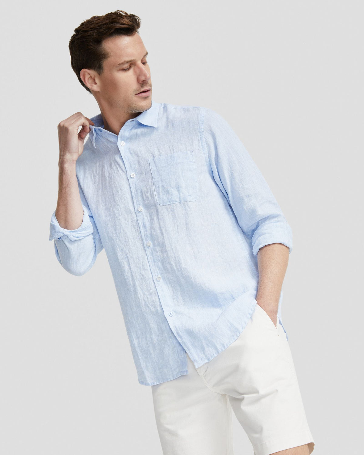 HOLLOWAY PURE LINEN SHIRT MENS SHIRTS