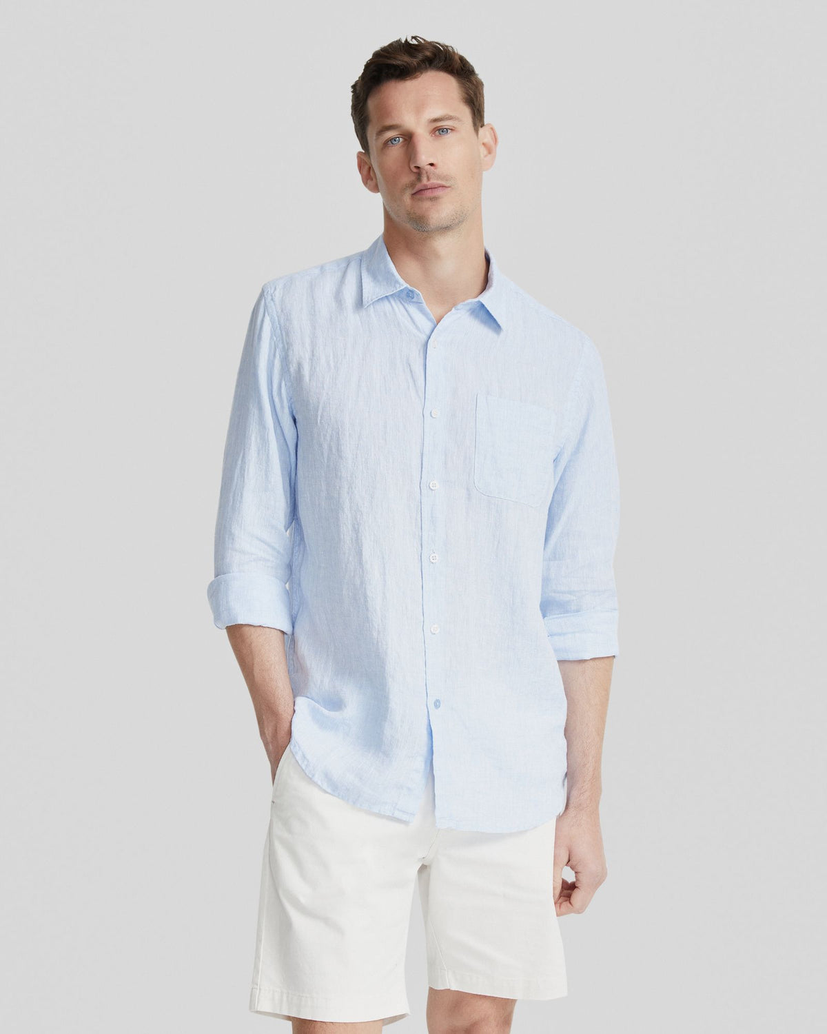 HOLLOWAY PURE LINEN SHIRT MENS SHIRTS