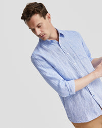 HOLLOWAY PURE LINEN SHIRT MENS SHIRTS