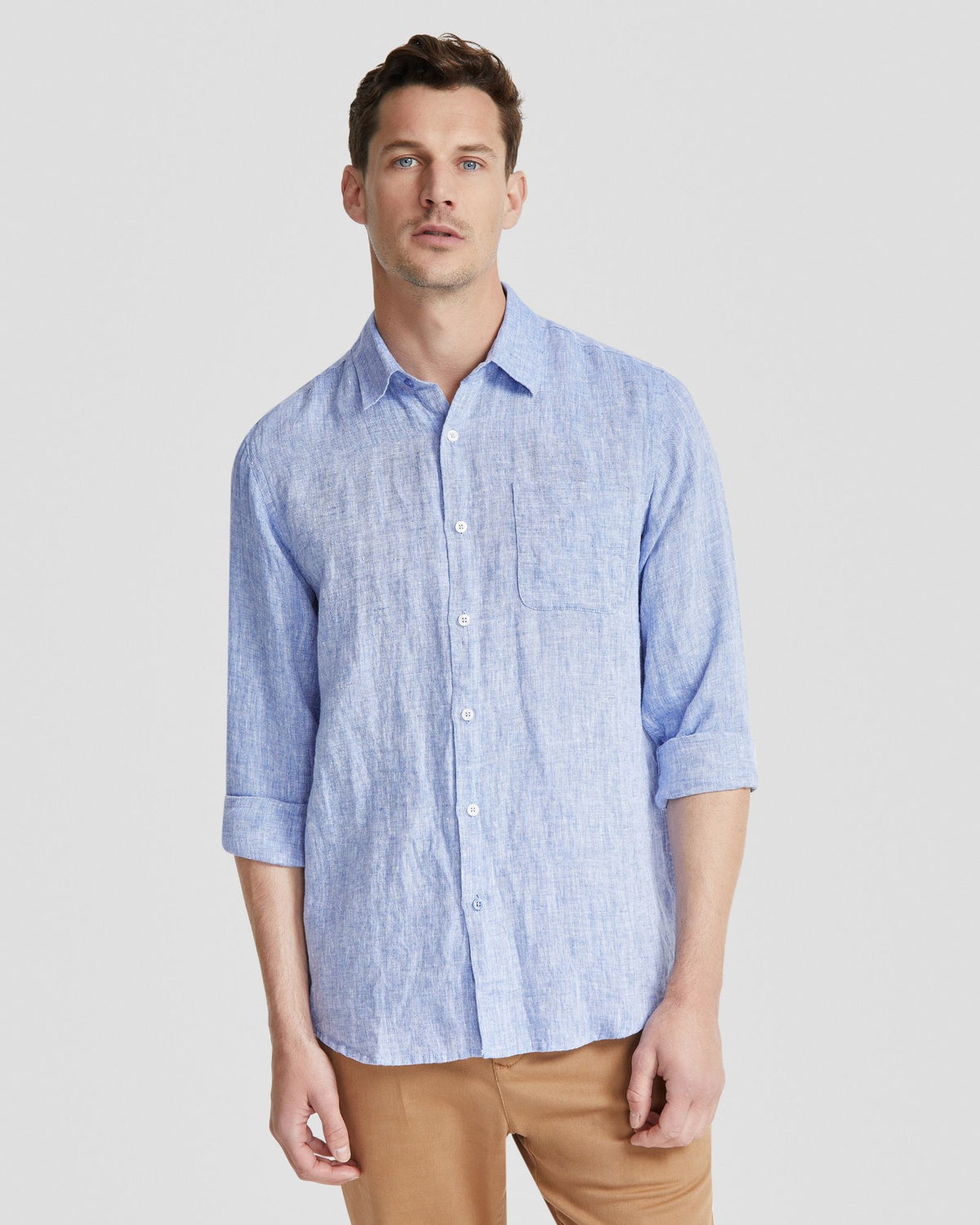 HOLLOWAY PURE LINEN SHIRT MENS SHIRTS