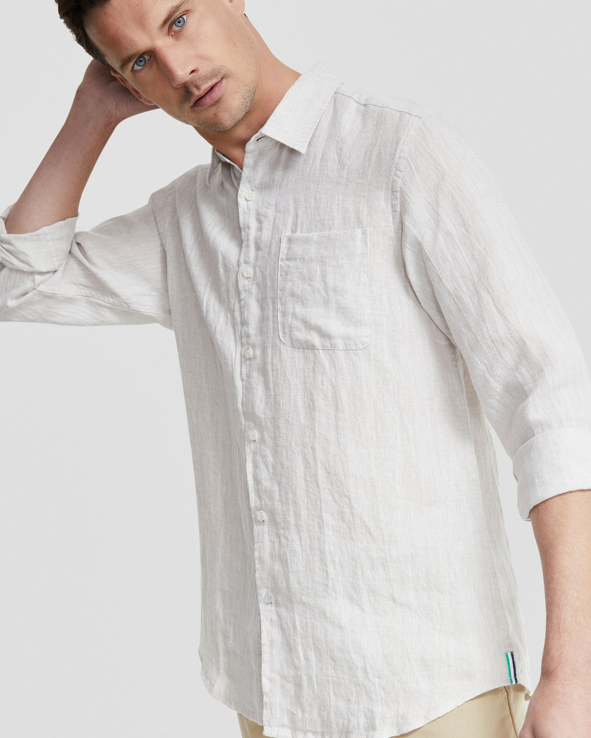 HOLLOWAY PURE LINEN SHIRT MENS SHIRTS