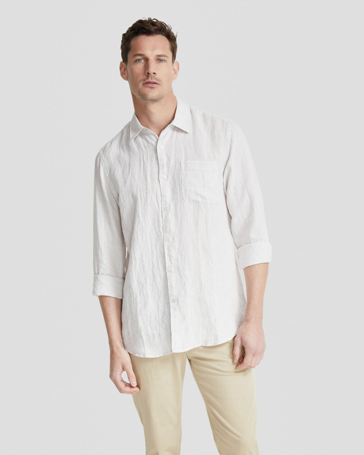 HOLLOWAY PURE LINEN SHIRT MENS SHIRTS