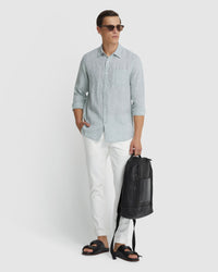 HOLLOWAY PURE LINEN SHIRT MENS SHIRTS
