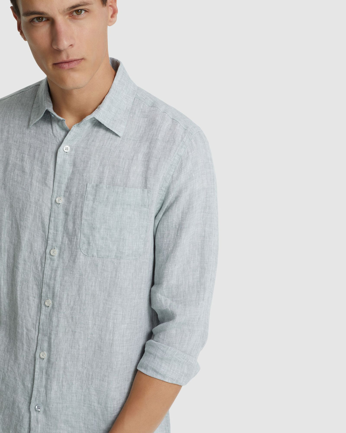 HOLLOWAY PURE LINEN SHIRT MENS SHIRTS