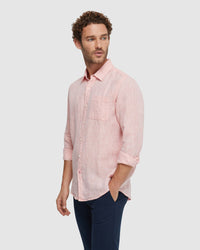 HOLLOWAY PURE LINEN SHIRT MENS SHIRTS