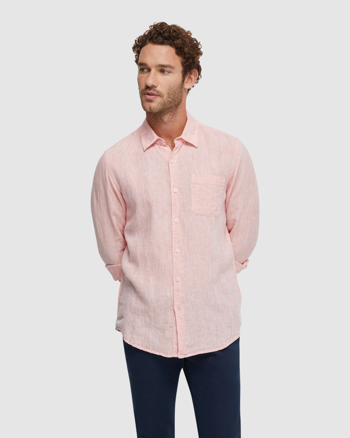 HOLLOWAY PURE LINEN SHIRT MENS SHIRTS