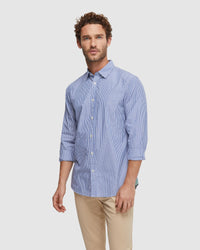 SHOREDITCH BUTTON DOWN STRIPE SHIRT MENS SHIRTS