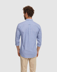SHOREDITCH BUTTON DOWN STRIPE SHIRT MENS SHIRTS